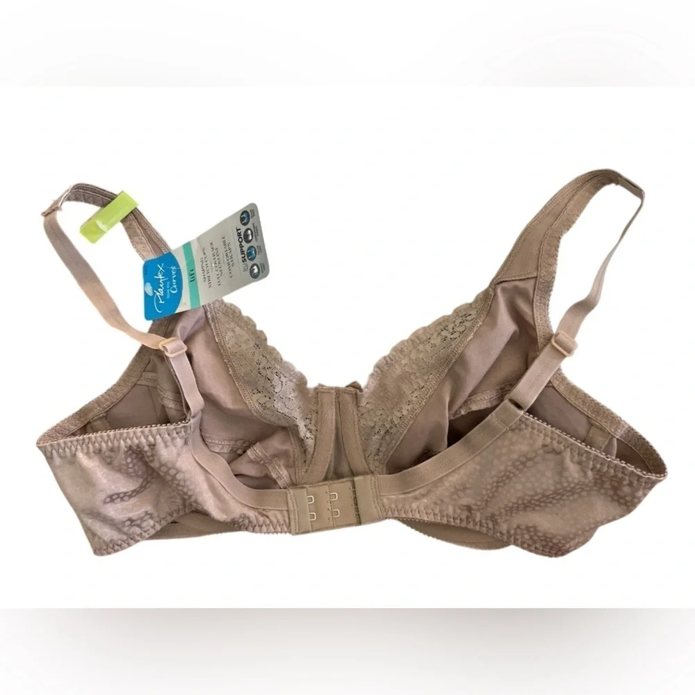 Playtex Live My Curves Beige Lace Full Coverage Support Bra 38B NWT - Picture 2 of 7